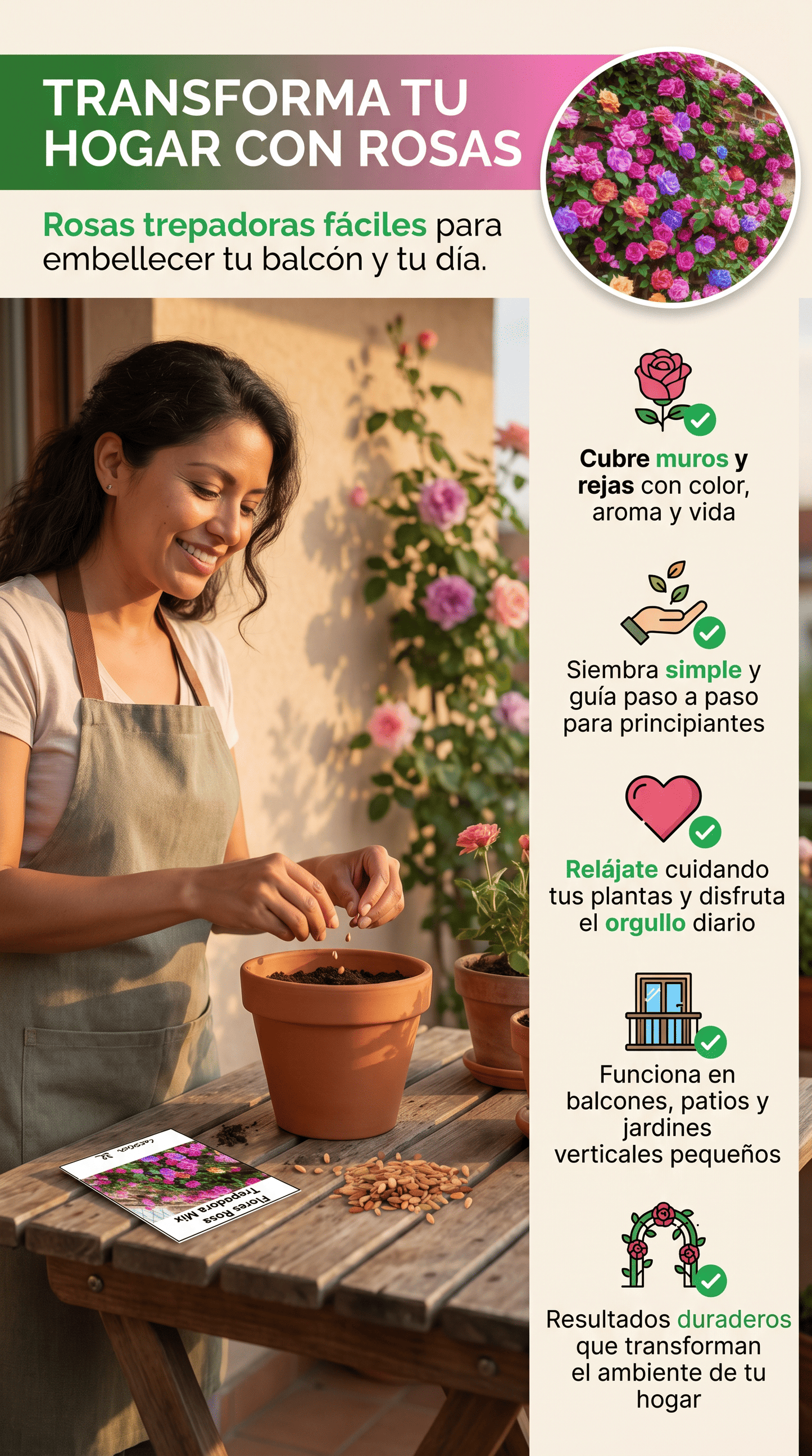 ROSAS TREPADORAS, EL JARDIN DE DIOS, !COMPRA 1 OBTIENE 2 GRATIS!