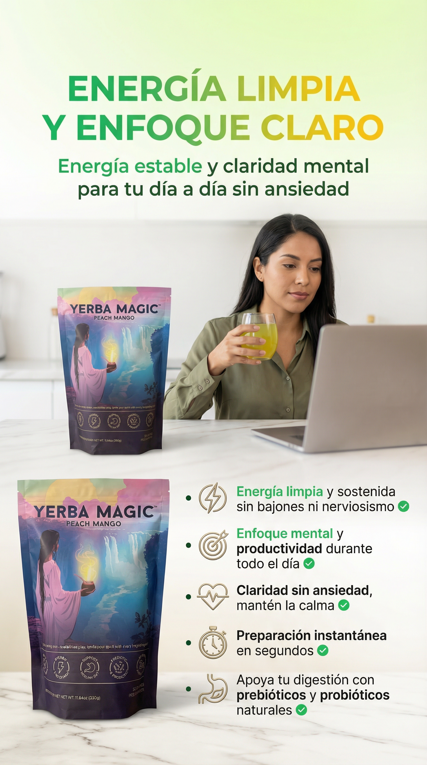 YERBAMAGIC- Dile adiós al estres y a la panza!