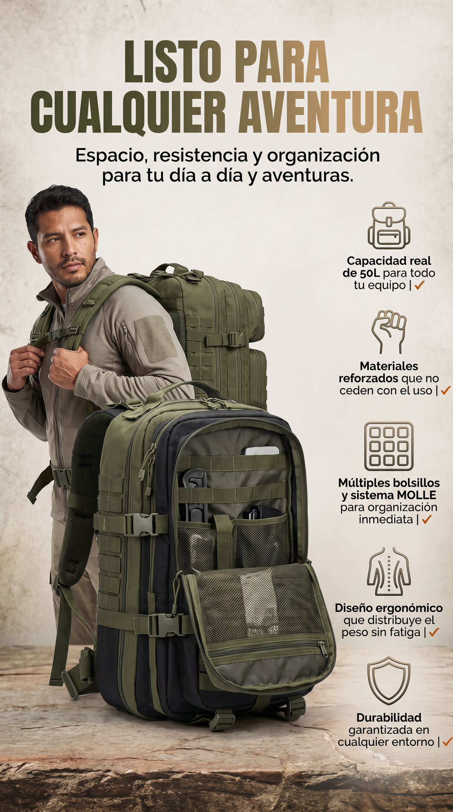 Morral Tactico Militar ! OFERTA SOLO HOY!+ OBSEQUIO GRATIS