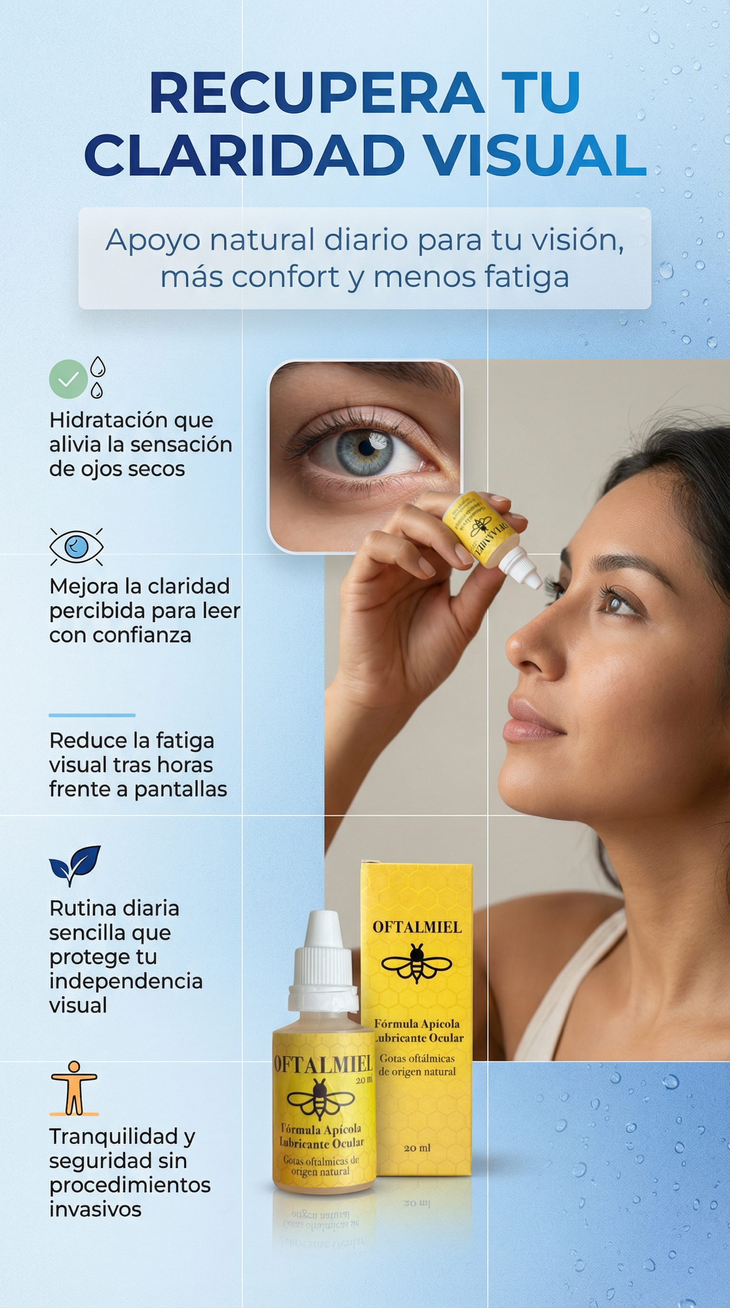 Oftamiel GOTAS Veneno de abeja meliponina- ADIOS CATARATAS!