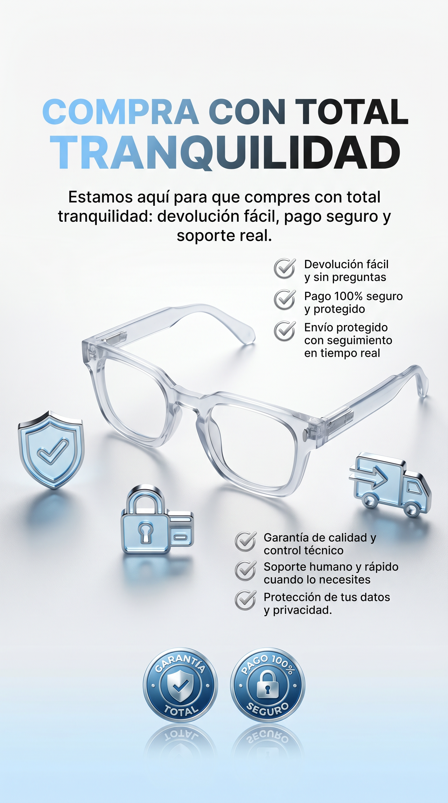 Gafas Transparente Fotocromaticas-2x1 PROMOCION SOLO VALIDA POR HOY!
