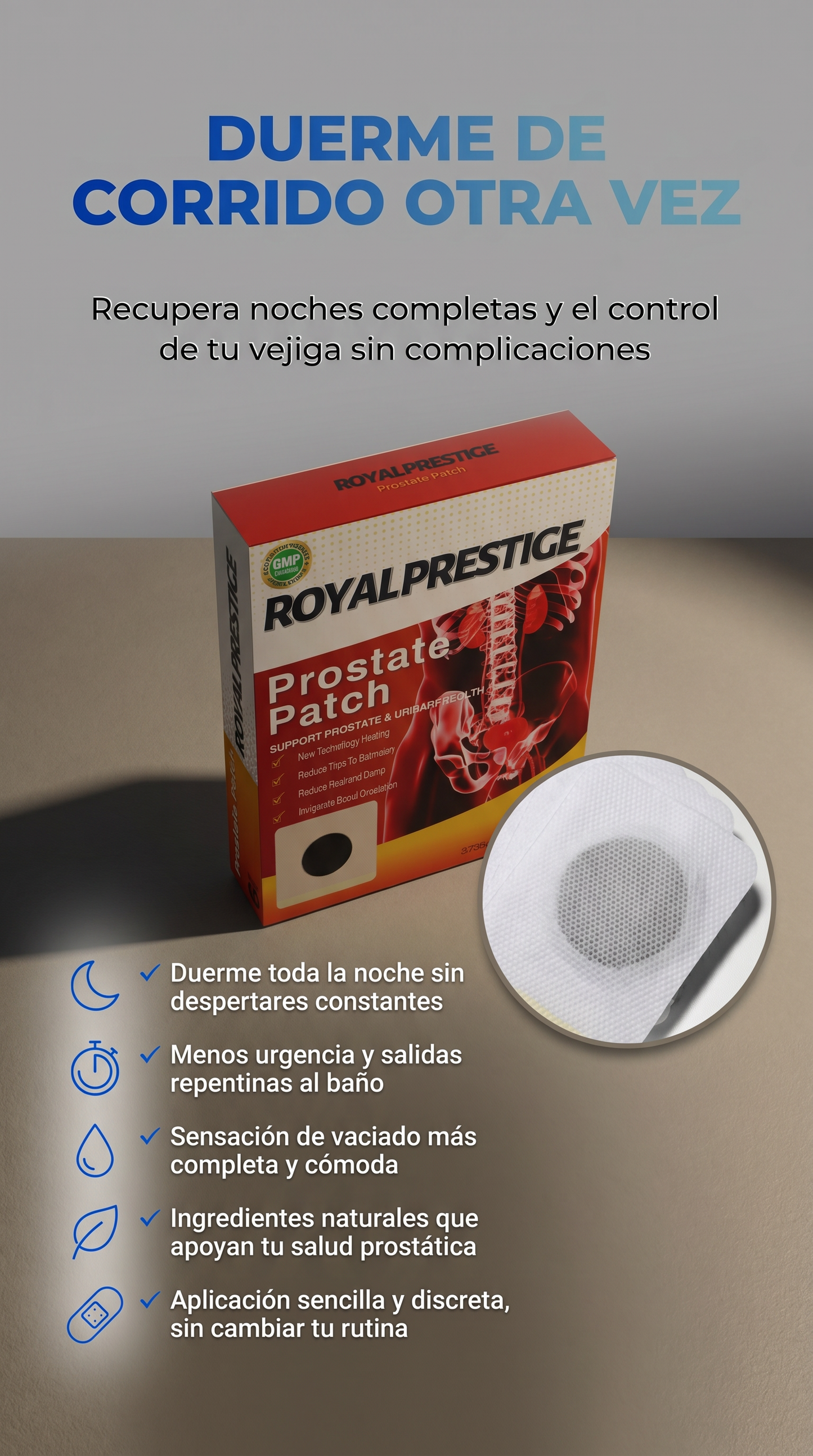 Parche Prostata-!OFERTA VALIDA SOLO POR HOY! COMPRA 2 POR UN MENOR PRECIO +OBSEQUIO TOTALMENTE GRATIS