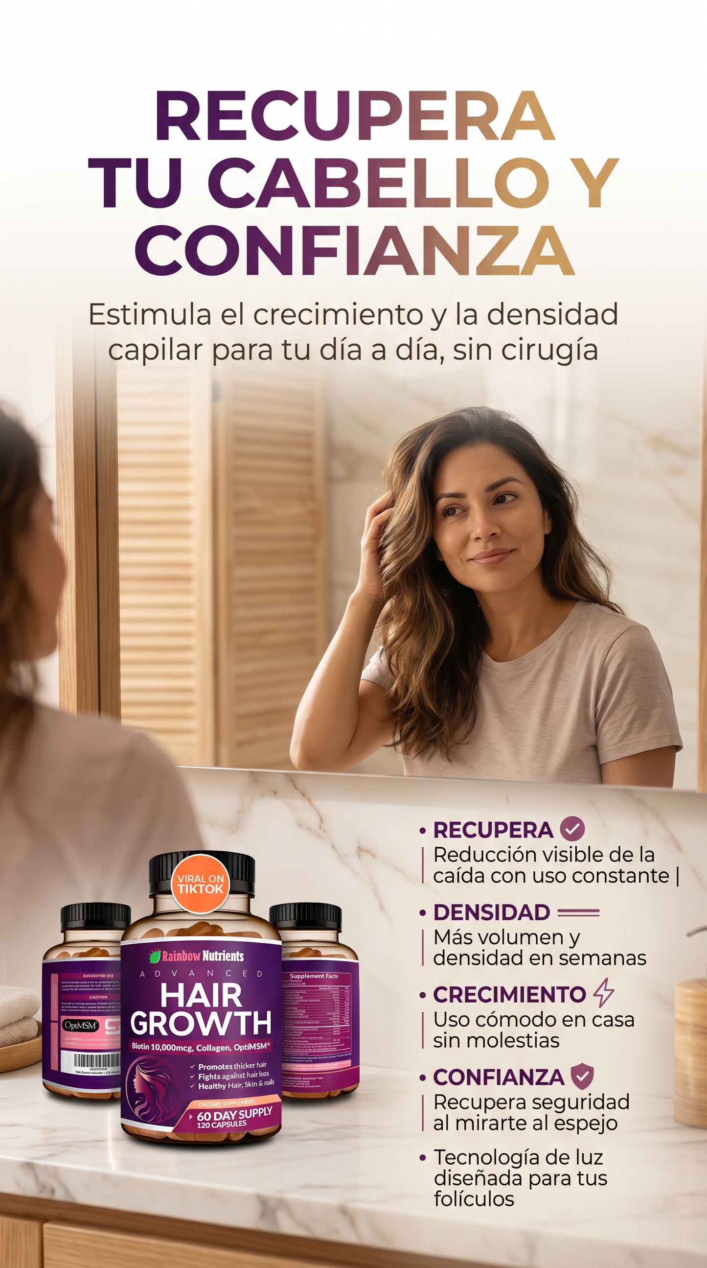 HAIR GROWTH ADVANCED CAP !LLEVA 2X1+REGALO SORPRESA - SOLO POR HOY!
