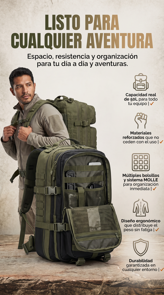 Morral Tactico Militar ! OFERTA SOLO HOY!+ OBSEQUIO GRATIS